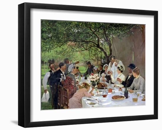 The Wedding Meal at Yport, 1886-Albert-Auguste Fourie-Framed Giclee Print