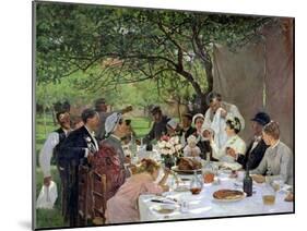 The Wedding Meal at Yport, 1886-Albert-Auguste Fourie-Mounted Giclee Print