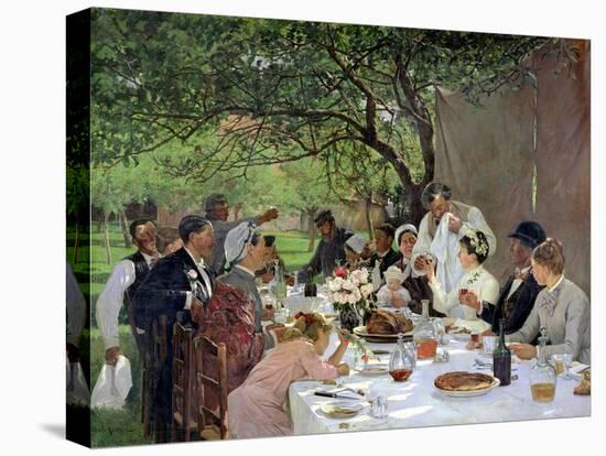 The Wedding Meal at Yport, 1886-Albert-Auguste Fourie-Stretched Canvas