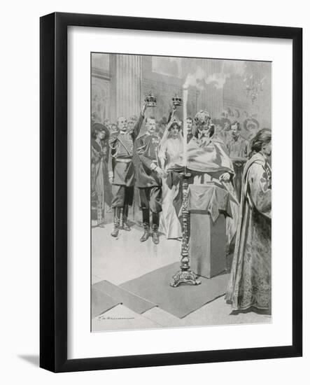 The Wedding of a Nobleman-Frederic De Haenen-Framed Giclee Print