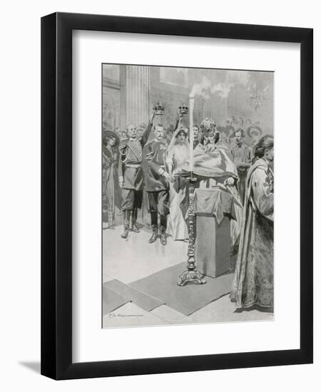 The Wedding of a Nobleman-Frederic De Haenen-Framed Giclee Print