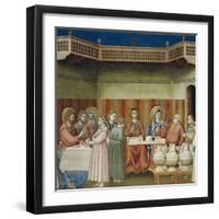 The Wedding of Cana, Detail from Life and Passion of Christ, 1303-1305-Giotto di Bondone-Framed Giclee Print