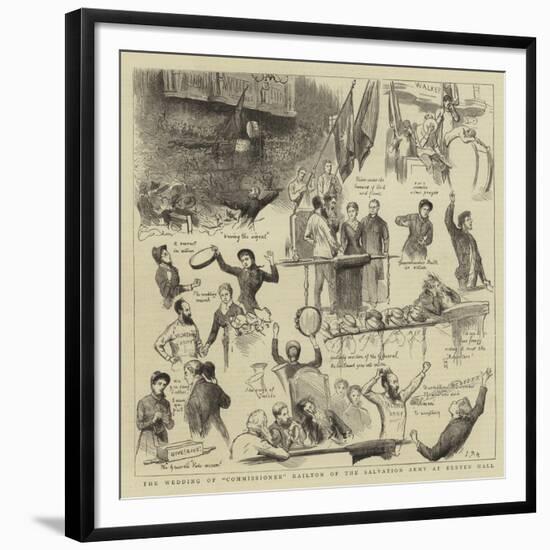 The Wedding of Commissioner Railton of the Salvation Army at Exeter Hall-Sydney Prior Hall-Framed Giclee Print