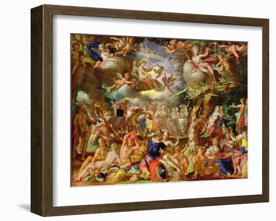 The Wedding of Cupid and Psyche-Joachim Wtewael Or Utewael-Framed Giclee Print