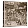 The Wedding of Jack of Newbury: the Bride's Procession-English School-Stretched Canvas