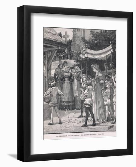 The Wedding of Jack of Newbury: the Bride's Procession-Henry Marriott Paget-Framed Giclee Print