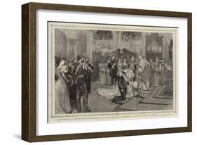 The Wedding of Princess Marie of Edinburgh and Prince Ferdinand of Roumania; in the Stadt Church-null-Framed Giclee Print