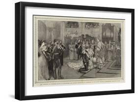 The Wedding of Princess Marie of Edinburgh and Prince Ferdinand of Roumania; in the Stadt Church-null-Framed Giclee Print