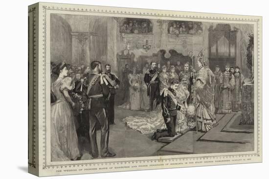 The Wedding of Princess Marie of Edinburgh and Prince Ferdinand of Roumania; in the Stadt Church-null-Stretched Canvas