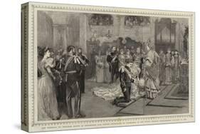 The Wedding of Princess Marie of Edinburgh and Prince Ferdinand of Roumania; in the Stadt Church-null-Stretched Canvas