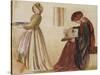 The Wedding of Sir Degrevaunt-Edward Burne-Jones-Stretched Canvas