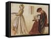 The Wedding of Sir Degrevaunt-Edward Burne-Jones-Framed Stretched Canvas