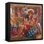 The Wedding of St George and Princess Sabra-Dante Gabriel Rossetti-Framed Stretched Canvas