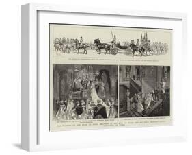 The Wedding of the Duke of Aosta (Brother of the King of Italy) and His Niece-null-Framed Giclee Print