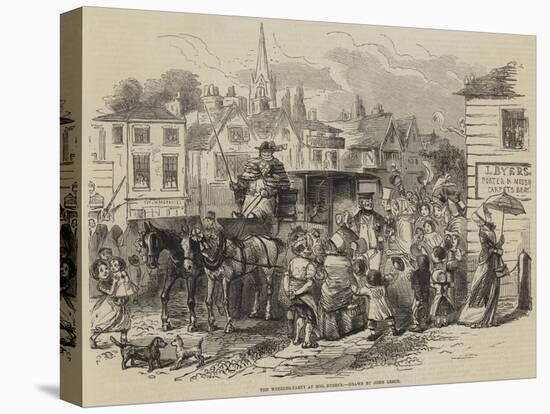 The Wedding-Party at Mrs Byers's-John Leech-Stretched Canvas