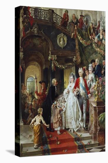The Wedding Party-Carl Herpfer-Stretched Canvas