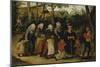 The Wedding Procession-Pieter Brueghel the Younger-Mounted Giclee Print