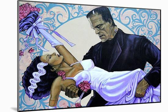 The Wedding-Mike Bell-Mounted Art Print