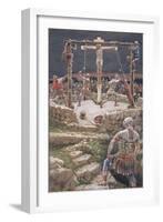 The Wedging of the Cross for 'The Life of Christ', C.1886-94 (W/C and Gouache on Paperboard)-James Jacques Joseph Tissot-Framed Giclee Print