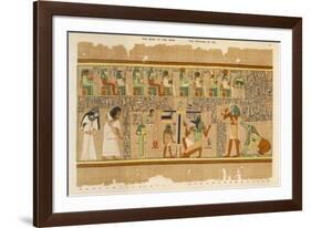 The Weighing of Ani's Conscience by Anubis-E.a. Wallis Budge-Framed Photographic Print