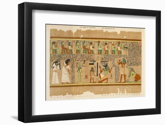 The Weighing of Ani's Conscience by Anubis-E.a. Wallis Budge-Framed Photographic Print
