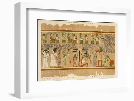 The Weighing of Ani's Conscience by Anubis-E.a. Wallis Budge-Framed Photographic Print