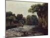 The Weir at the Mill, 1866-Gustave Courbet-Mounted Giclee Print