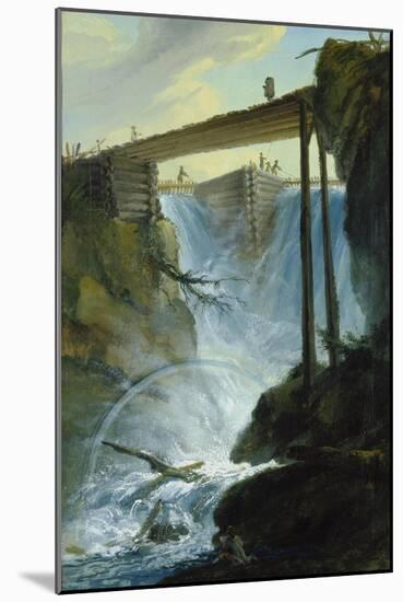 The Weir Near Muehletal East of Innertkirchen-Caspar Wolf-Mounted Giclee Print