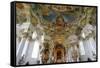 The Weiskirche (White Church), UNESCO World Heritage Site, Near Fussen, Bavaria, Germany, Europe-Robert Harding-Framed Stretched Canvas