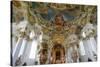 The Weiskirche (White Church), UNESCO World Heritage Site, Near Fussen, Bavaria, Germany, Europe-Robert Harding-Stretched Canvas