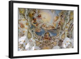 The Weiskirche (White Church), UNESCO World Heritage Site, Near Fussen, Bavaria, Germany, Europe-Robert Harding-Framed Photographic Print