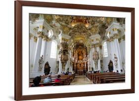 The Weiskirche (White Church), UNESCO World Heritage Site, Near Fussen, Bavaria, Germany, Europe-Robert Harding-Framed Photographic Print