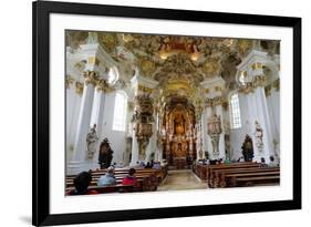 The Weiskirche (White Church), UNESCO World Heritage Site, Near Fussen, Bavaria, Germany, Europe-Robert Harding-Framed Photographic Print