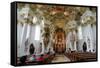 The Weiskirche (White Church), UNESCO World Heritage Site, Near Fussen, Bavaria, Germany, Europe-Robert Harding-Framed Stretched Canvas