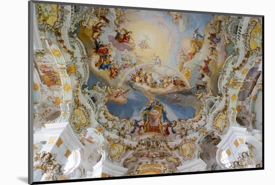 The Weiskirche (White Church), UNESCO World Heritage Site, Near Fussen, Bavaria, Germany, Europe-Robert Harding-Mounted Photographic Print