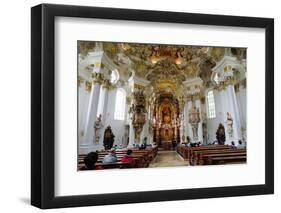 The Weiskirche (White Church), UNESCO World Heritage Site, Near Fussen, Bavaria, Germany, Europe-Robert Harding-Framed Photographic Print