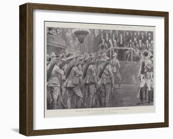 The Welcome to Our Citizen Soldiers-Richard Caton Woodville II-Framed Giclee Print