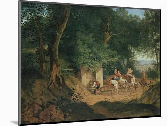 The Well in the Wood at Ariccia, 1831-Gustav Richter-Mounted Giclee Print