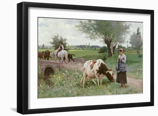 The Well Kept Cow, 1890-Edouard Debat-Ponsan-Framed Giclee Print