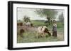 The Well Kept Cow, 1890-Edouard Debat-Ponsan-Framed Giclee Print