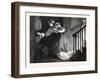 The Well-Known Knock, in the Exhibition at the French Gallery Pall Mall London Uk 1869-null-Framed Giclee Print