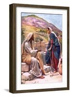 The Well of Sychar-Harold Copping-Framed Giclee Print