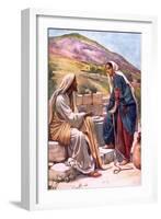 The Well of Sychar-Harold Copping-Framed Giclee Print