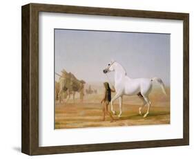 The Wellesley Grey Arabian Led Through the Desert, c.1810-Jacques-Laurent Agasse-Framed Premium Giclee Print