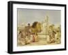 The Wellesley Monument, Bombay, 1863-William 'Crimea' Simpson-Framed Giclee Print