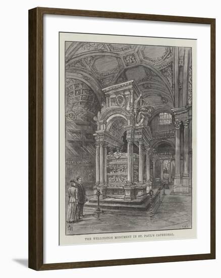 The Wellington Monument in St Paul's Cathedral-Frank Watkins-Framed Giclee Print