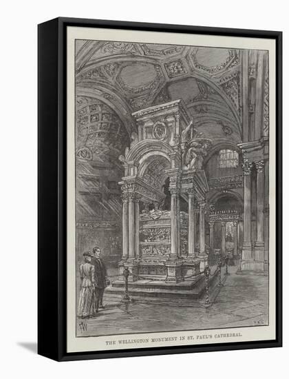 The Wellington Monument in St Paul's Cathedral-Frank Watkins-Framed Stretched Canvas
