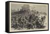 The Wellington Monument, Phoenix Park, Dublin, During the Riots-null-Framed Stretched Canvas