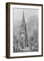 The Wellington Testimonial Clock Tower which stood at the South End of London Bridge, as it appeare-Arthur Ashpitel-Framed Giclee Print