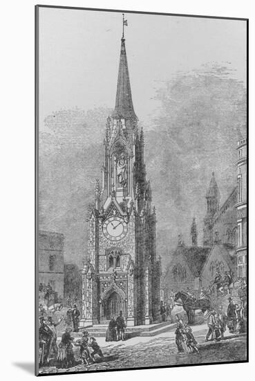 The Wellington Testimonial Clock Tower which stood at the South End of London Bridge, as it appeare-Arthur Ashpitel-Mounted Giclee Print